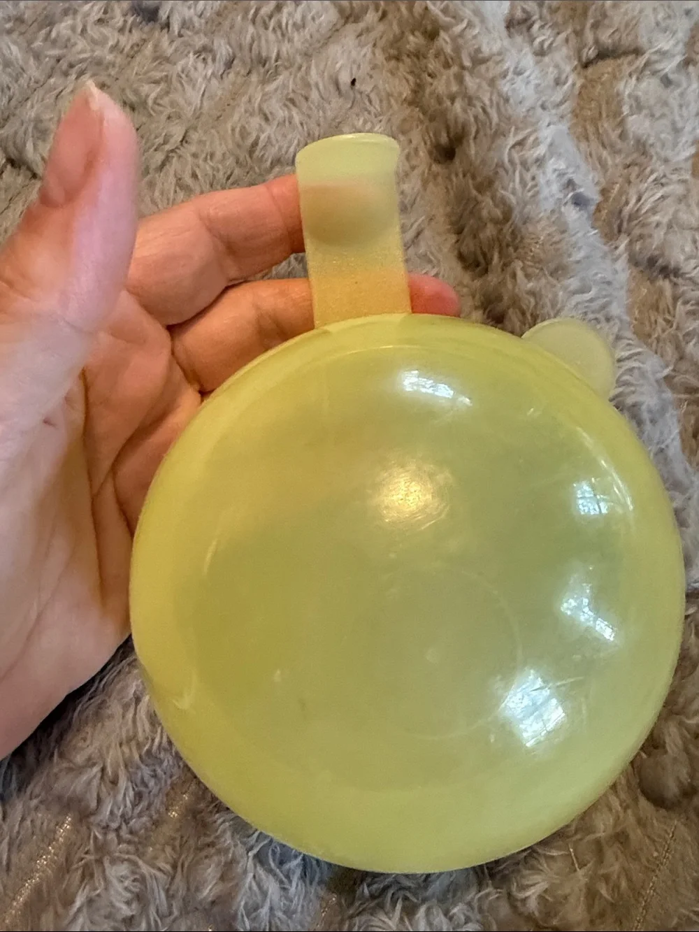 Tupperware Yellow Round Plastic Storage.
